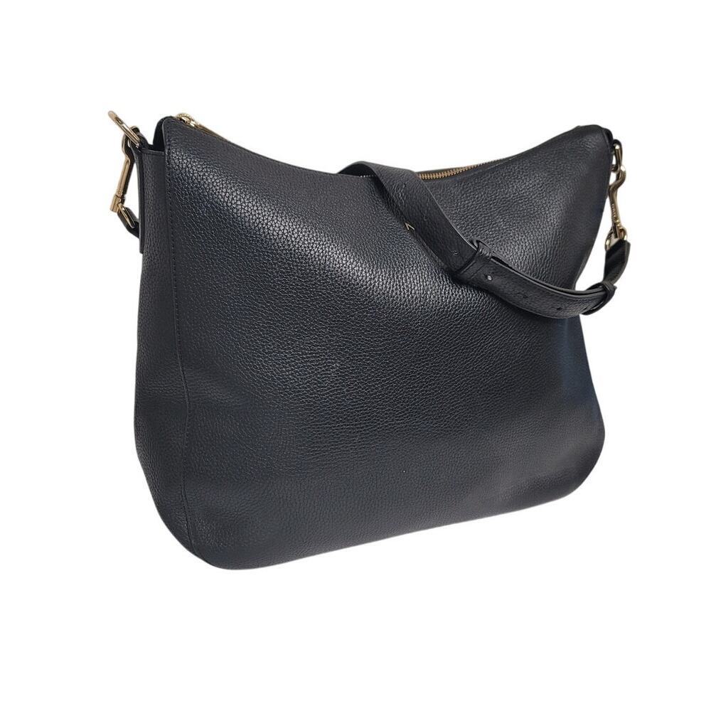 Cuyana Large Black Leather Hobo Bag - Picture 9 of 12
